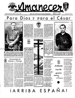 Amanecer : diario de la revoluci&oacute;n nacional-sindicalista