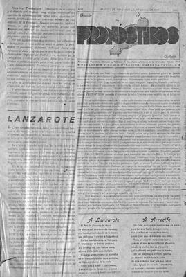 Pron&oacute;sticos : semanario deportivo, literario y art&iacute;stico de los clubs adheridos de la provincia