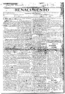 Renacimiento : peri&oacute;dico independiente