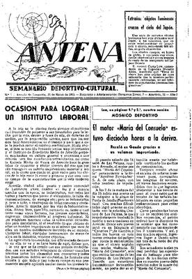 Antena : semanario deportivo-cultural
