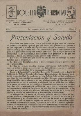 Bolet&iacute;n informativo del Colegio oficial de doctores y licenciados en Filosof&iacute;a y Letras y Ciencias
