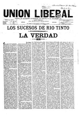 Uni&oacute;n liberal : diario de intereses generales, de pol&iacute;tica y de informaci&oacute;n