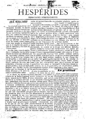 Hesperides : semanario independiente