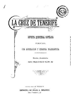 La Cruz de Tenerife : revista quincenal cat&oacute;lica