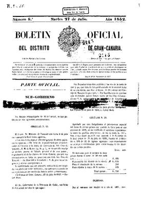 Bolet&iacute;n oficial del Distrito de Gran Canaria