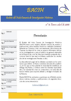 BACIH : Bolet&iacute;n del Aula Canaria de Investigaci&oacute;n Hist&oacute;rica
