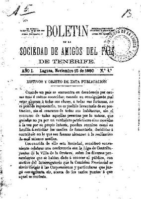 Bolet&iacute;n de la Sociedad de Amigos del Pa&iacute;s de Tenerife