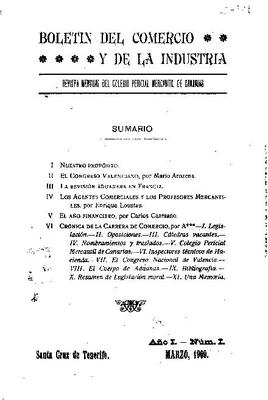 Bolet&iacute;n del comercio y de la industria