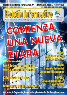 Bolet&iacute;n informativo : circular informativa de la Asociaci&oacute;n de empresarios, comerciantes y profesionales del municipio de Arona