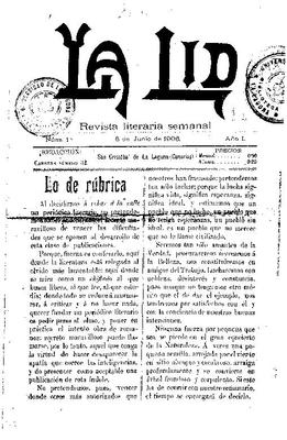 La Lid : revista literaria semanal
