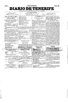 Diario de Tenerife : peri&oacute;dico de intereses generales, noticias y anuncios