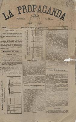 La Propaganda : peri&oacute;dico radical