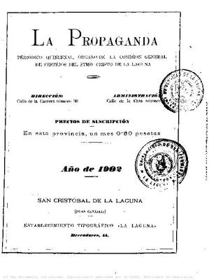 La Propaganda : peri&oacute;dico quincenal