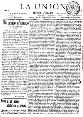 La Uni&oacute;n : revista literaria