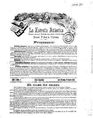 La Estrella atlantica : revista mensual ilustrada de car&aacute;cter internacional