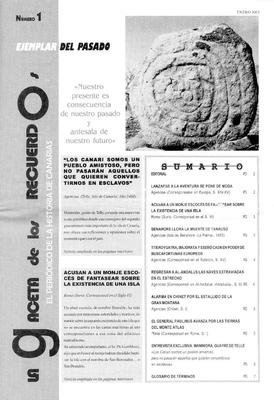 La gaceta de los recuerdos : el peri&oacute;dico de la historia de Canarias