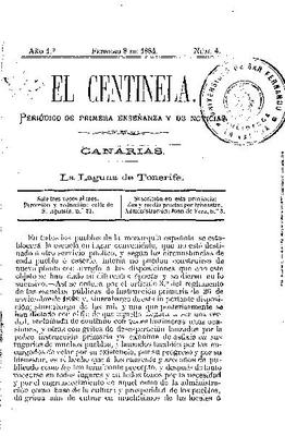 El Centinela : peri&oacute;dico de primera ense&ntilde;anza y de noticias