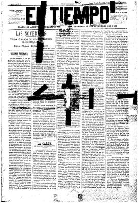 El Tiempo : diario de asuntos generales e informaci&oacute;n, defensor de los intereses del pa&iacute;s