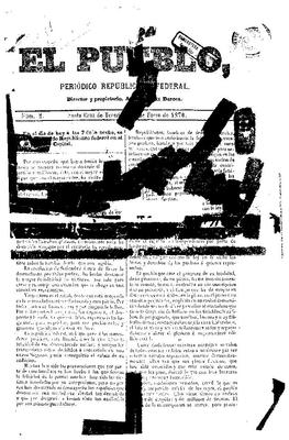 El Pueblo : peri&oacute;dico republicano federal