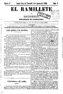 El Ramillete de Canarias : semanario de literatura