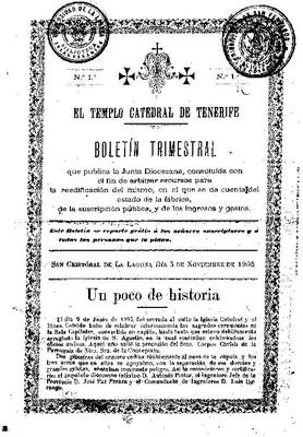 El templo catedral de Tenerife : bolet&iacute;n trimestral