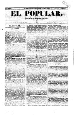 El Popular : peri&oacute;dico de intereses generales
