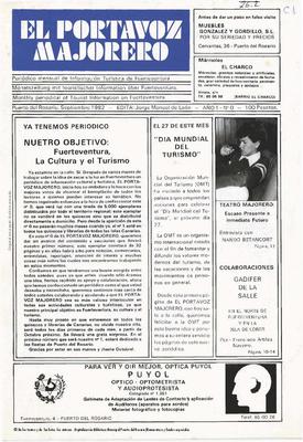 El portavoz majorero : peri&oacute;dico mensual de informaci&oacute;n tur&iacute;stica de Fuerteventura