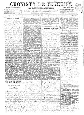 Cronista de Tenerife : diario de intereses generales, noticias y anuncios