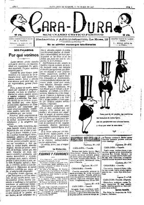Cara-dura : semario cr&iacute;tico-festivo