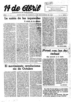 14 de abril : semanario de izquierdas