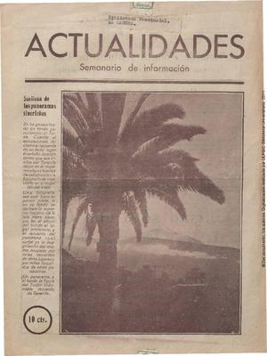Actualidades : semanario de informaci&oacute;n