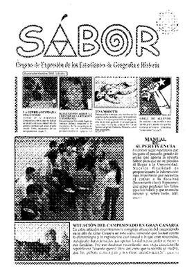 S&aacute;bor : &oacute;rgano de expresi&oacute;n de los estudiantes de Geograf&iacute;a e Historia