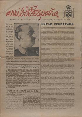 Arriba Espa&ntilde;a : peri&oacute;dico del D.U. de La Laguna (Canarias)