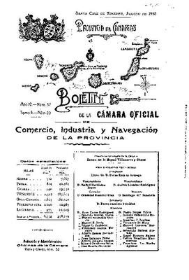 Bolet&iacute;n de la C&aacute;mara Oficial de Comercio, Industria y Navegaci&oacute;n de la Provincia de Canarias