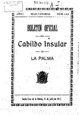 Bolet&iacute;n oficial del Cabildo Insular de La Palma