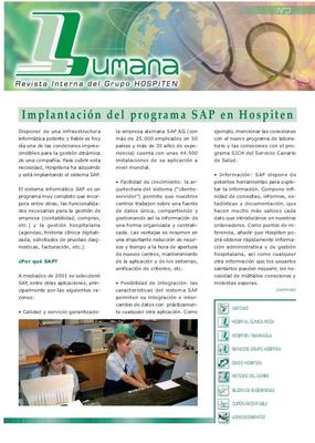 Humana : revista interna del grupo Hospiten