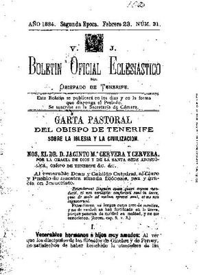 Bolet&iacute;n oficial eclesi&aacute;stico del Obispado de Tenerife