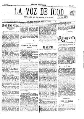 La Voz de Icod : peri&oacute;dico de intereses generales