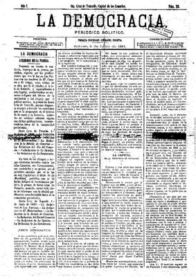 La Democracia : peri&oacute;dico pol&iacute;tico