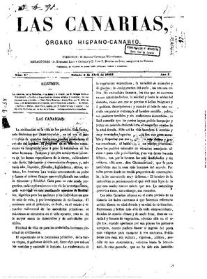 Las Canarias : &oacute;rgano hispano-canario