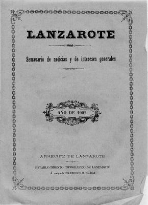 Lanzarote : semanario de noticias y de intereses generales