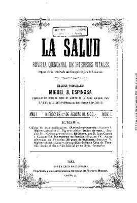 La Salud : revista quincenal de intereses vitales
