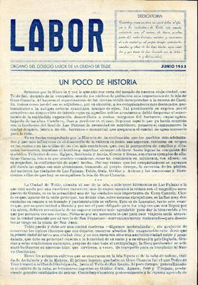 Labor : &oacute;rgano del Colegio Labor de la Ciudad de Telde