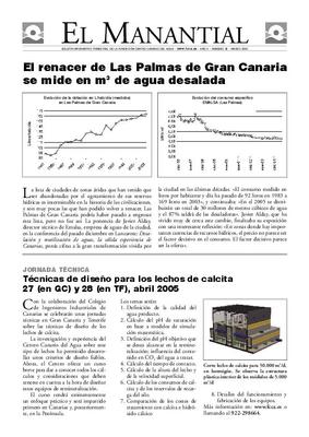 El Manantial : bolet&iacute;n informativo trimestral de la Fundaci&oacute;n Centro Canario del Agua