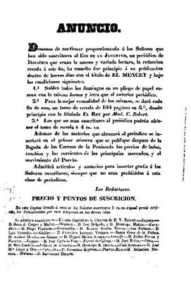 El Mencey : semanario de ciencia, artes, literatura e industria