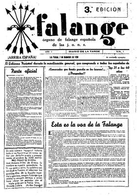 Falange : diario de la tarde