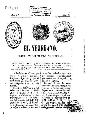El Veterano : &oacute;rgano de las milicias de Canarias