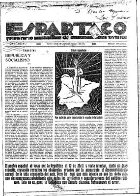 Espartaco : semanario de avance